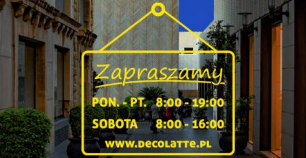Naklejki z godzinami otwarcia